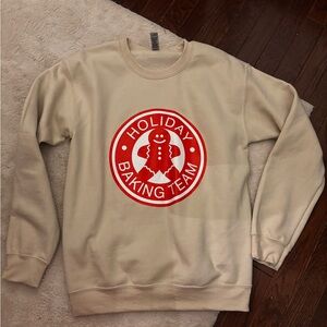 Gingerbread Holiday Team Beige Sweatshirt